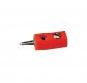 Round Plugs w/Crossover Hole -- Orange, All Scales, Brawa Modellspielwaren 3056