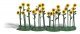 Sunflowers - Assembled -- pkg(24), HO, Busch Gmbh & Co Kg 1240