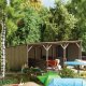 Wood Shelter -- Laser-Cut Wood Kit - 12.3 x 6.5 x 4.6cm, HO, Busch Gmbh & Co Kg 1899