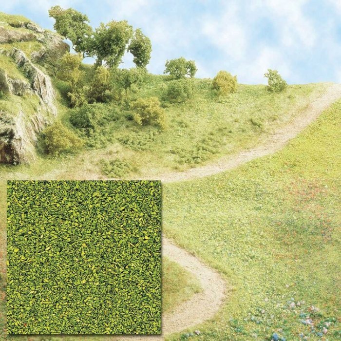 Grass Scatter Material Ground Cover -- Spring Green 1-7/16oz 40g, All Scales, Busch Gmbh & Co Kg 7052