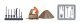 Era 5 Railway Worker - Action Set -- Figure, Ballast Pile, Wood Crate Kit, 2 Track Tool Sprues, HO, Busch Gmbh & Co Kg 7967