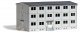Concrete Barracks/Apartments -- Kit - 8-3/8 x 4-7/8 x 4-1/4′ 21.2 x 12.3 x 10.7cm, HO, Busch Gmbh & Co Kg 9607