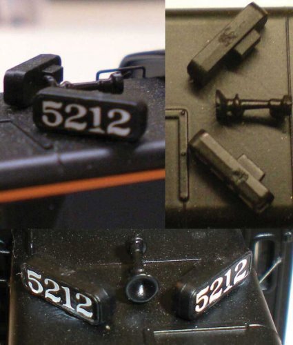 Southern Pacific - Style Side Number Board, HO, Cal Scale 611