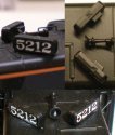 Southern Pacific - Style Side Number Board, HO, Cal Scale 611