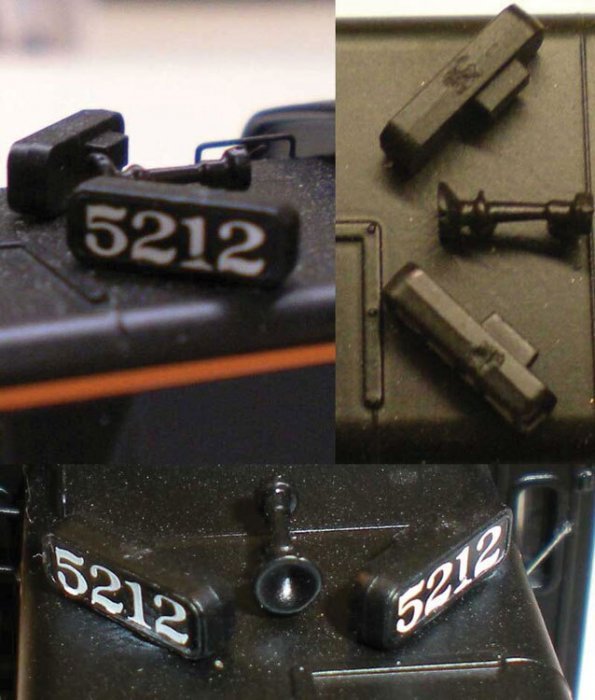 Southern Pacific - Style Side Number Board, HO, Cal Scale 611