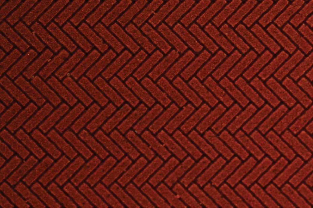 Flexible Herringbone Dark Red Brick Sheet -- Small for HO & N Scales 1/16′ Brick, All Scales, Chooch Enterprises 8661