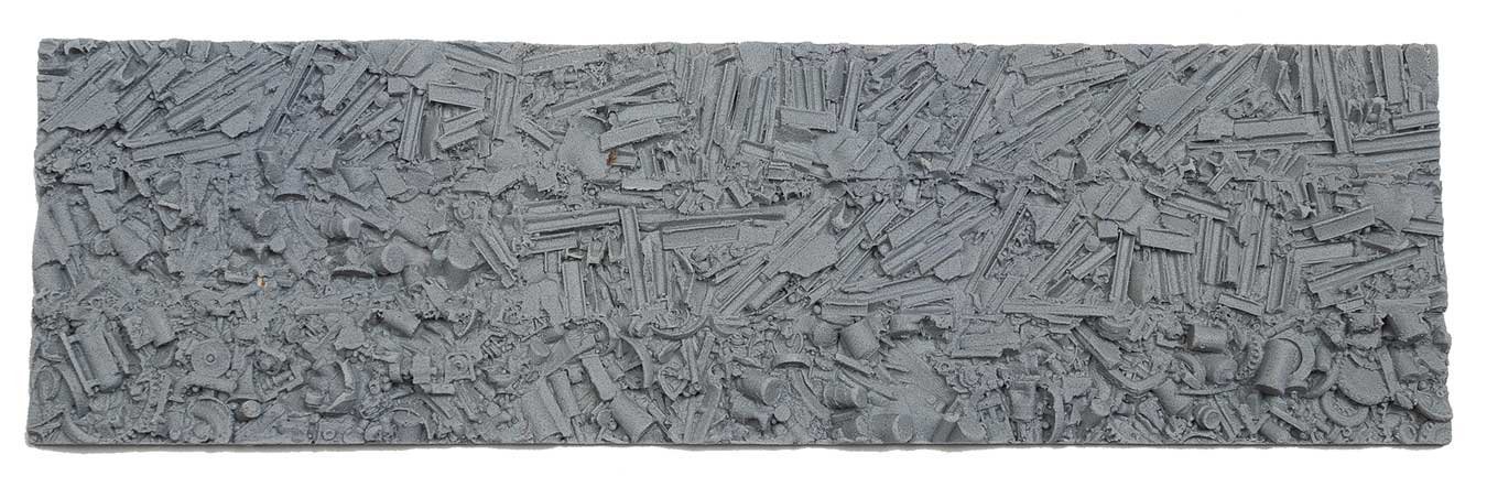 Flexible Textured Freight Car Load Sheets -- Scrap Metal 11 x 3′ 27.9 x 7.6cm, HO, Chooch Enterprises 8926