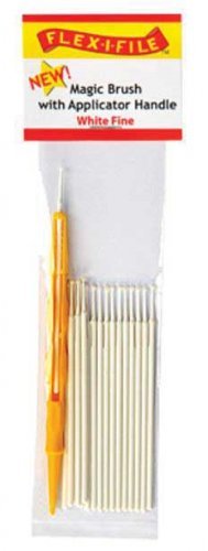 Magic Brush -- Fine & 1 Applicator Handle/Holder (white) pkg(18), All Scales, Profile Accessories Inc. M930001