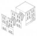 Modular Building System(TM) -- Street-Level Wall Sections with Arched Entry - Kit pkg, HO, Design Preservation Models 30101