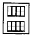 Modular Building System(TM) -- Two-Story Wall Sections w/Victorian Windows - Kit pkg(, HO, Design Preservation Models 30144