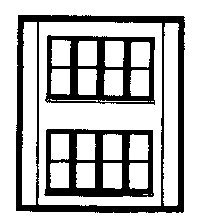 Modular Building System(TM) -- Two-Story Wall Sections w/Victorian Windows - Kit pkg(, HO, Design Preservation Models 30144
