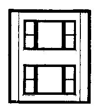 Modular Building System(TM) -- Two-Story Wall Sections w/2 20th Century Windows - Kit, HO, Design Preservation Models 30164