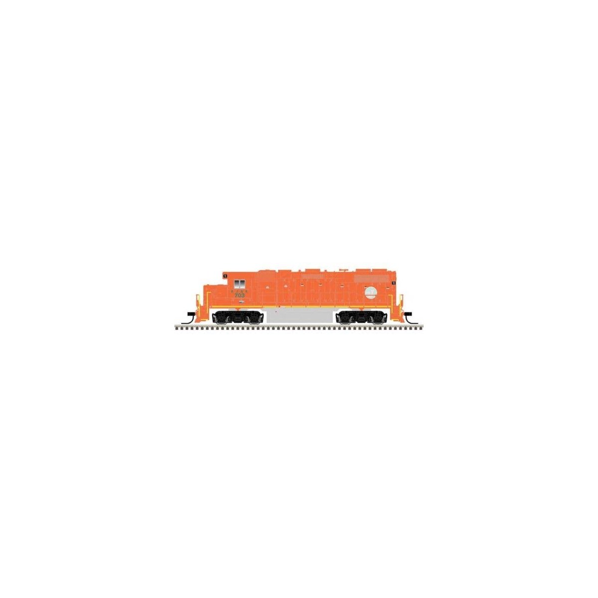 EMD GP38-2 Low Nose - Sound and DCC - Master Gold -- Elgin, Joliet & Eastern 703 (CN, orange, silver, yellow, faded green J Ball