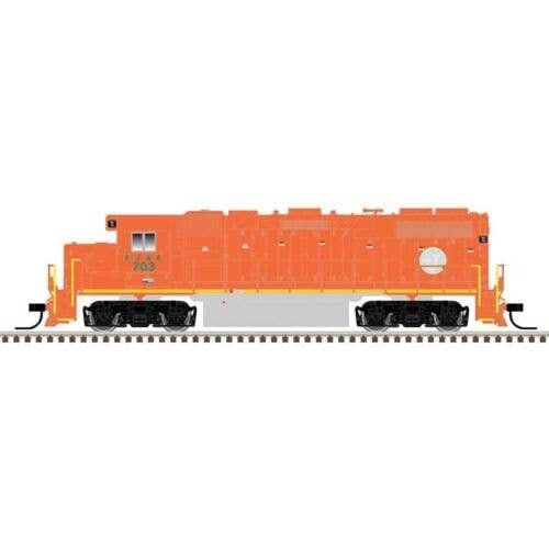EMD GP38-2 Low Nose - Sound and DCC - Master Gold -- Elgin, Joliet & Eastern 703 (CN, orange, silver, yellow, faded green J Ball