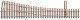 Code 83 Ladder Track System Turnout -- 5a Right Hand Standard, HO, Micro Engineering 14711