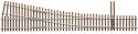 Code 83 Ladder Track System Turnout -- 5a Right Hand Standard, HO, Micro Engineering 14711