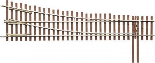 Code 83 Ladder Track System Turnout -- 5c Right Hand Lead Ladder, HO, Micro Engineering 14715
