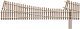Code 83 Ladder Track System Turnout -- 5e Right-Hand Last Ladder, HO, Micro Engineering 14719