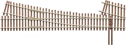 Code 83 Ladder Track System Turnout -- 5e Right-Hand Last Ladder, HO, Micro Engineering 14719