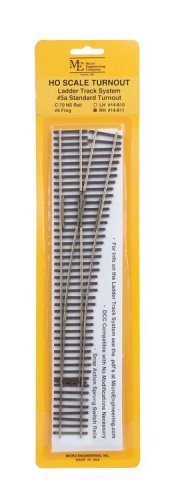 Code 70 5a Standard Turnout - Ladder Track System -- Right Hand, HO, Micro Engineering 14811