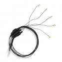 Surface Mount/SMD-Chip LED w/8′ 20.3cm Wire Lead -- Yellow 6-19 Volt AC/DC 3.3 x 1.6 x .8mm, All Scales, Evan Designs UC4