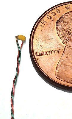 Nano Chip LED w/8′ 20.3cm Wire Leads - 7-19V AC or DC pkg(5) -- Red, All Scales, Evan Designs UN3