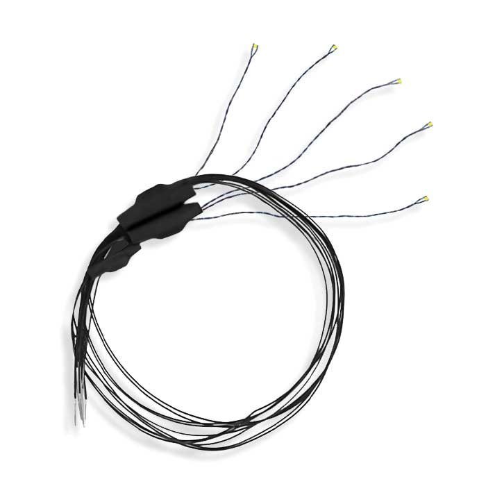 Pico Chip LED w/8` 20.3cm Magnet Wire Leads -- Cool White 7-19V AC/DC .039 x .020 x .028` 1, All Scales, Evan Designs UP1