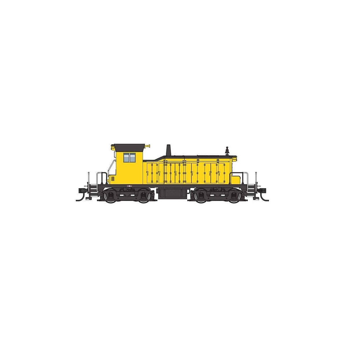 EMD SW1 - ESU(R) Sound & DCC -- Industrial Yellow, HO, WalthersMainline 19235