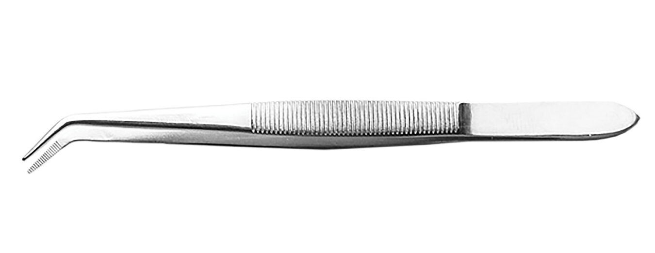 Stainless Steel Tweezers -- 6′ Curved Point, Carded, All Scales, Excel Hobby Blades Corp. 30415