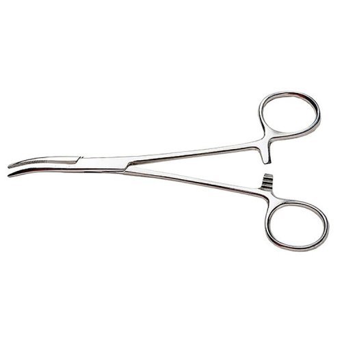 Stainless Steel Hemostat -- 7-1/2′ Curved Nose, All Scales, Excel Hobby Blades Corp. 55531