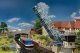 Motorized Folding Bascule Bridge -- Kit - 15-11/16 x 6-7/16 x 5-9/16′ 39.9 x 16.4 x 14.1cm, HO, Faller Gmbh 120506