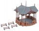 Music Pavilion Bandstand -- Kit - 3-5/16 x 3-5/16 x 2-7/8′ 8.4 x 8.4 x 7.3cm, HO, Faller Gmbh 130653