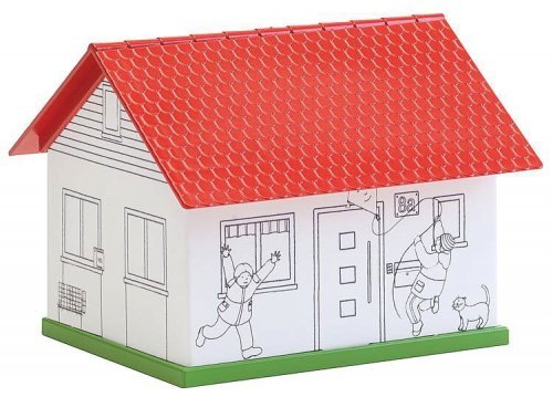 Paintable House - Basic -- Fold & Snap Cardstock Kit, HO, Faller Gmbh 150191