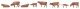 Allgau Swiss Cattle -- Brown pkg(8), HO, Faller Gmbh 151922