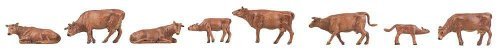 Allgau Swiss Cattle -- Brown pkg(8), HO, Faller Gmbh 151922