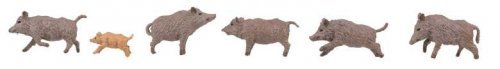 Wild Boars -- pkg(6), HO, Faller Gmbh 151925