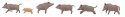 Wild Boars -- pkg(6), HO, Faller Gmbh 151925