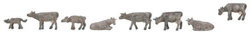 Mountain Cows -- Gray pkg(8), N, Faller Gmbh 155904