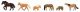 Horses and Ponies -- pkg(6), N, Faller Gmbh 155910