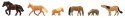 Horses and Ponies -- pkg(6), N, Faller Gmbh 155910