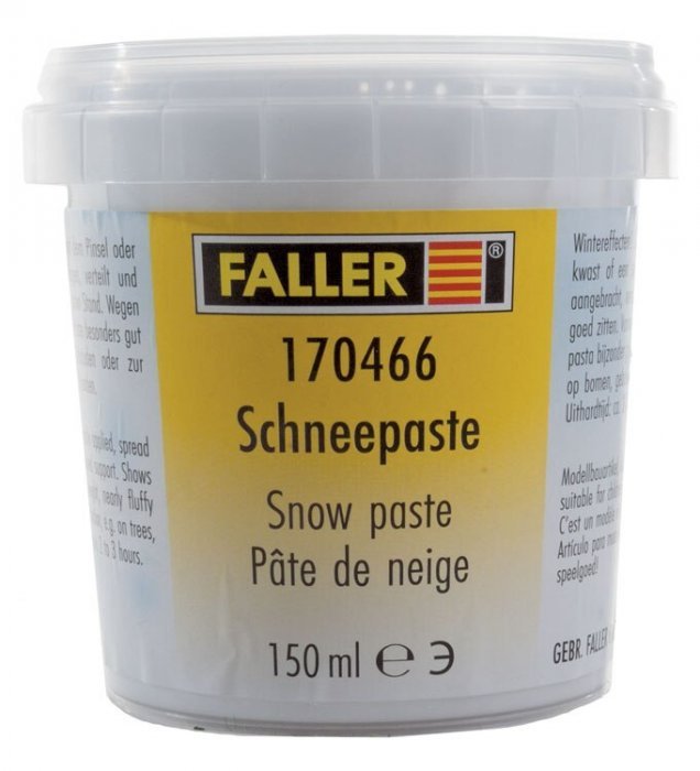 Snow Paste -- 5-1/16oz 150mL, All Scales, Faller Gmbh 170466