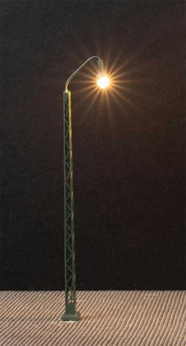LED Lattice-Mast Floodlight -- 4-5/8′ 11.7cm tall pkg(3), N, Faller Gmbh 272124