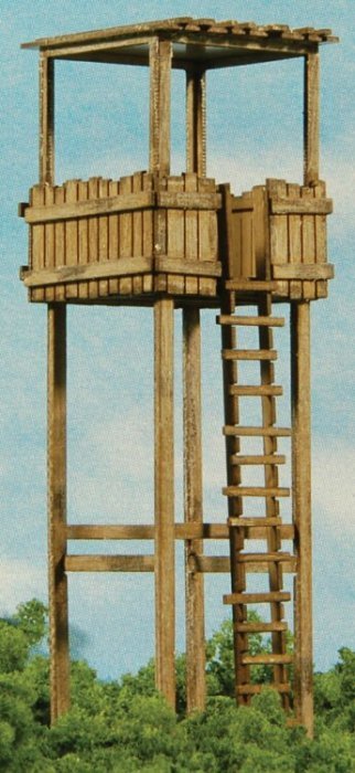 Hunter`s Stand -- Laser-Cut Matboard Kit - 15/16 x 1-1/8 x 3`, HO, GCLaser 19085