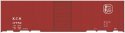 Railroad Decal Set -- Kansas City Southern 40′ Steel Boxcar (Boxcar Red Car, Octagon Logo), N, Tichy Train Group 10235N