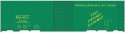 Railroad Decal Set -- Minneapolis & St. Louis 40′ Steel Boxcar (green Car, Peoria Gateway Slog, HO, Tichy Train Group 10244