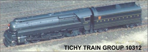 Railroad Decal Set -- Pennsylvania Railroad Streamlined K-4 4-6-2 Steam Locomotive, HO, Tichy Train Group 10312