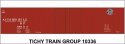 Railroad Decal Set -- Southern Pacific 50′ 1-1/2-Door Wood Boxcar (Automobile Service, Lines L, HO, Tichy Train Group 10336