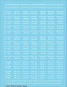 Railroad Decal Set -- Load Limit and Light Weight (LD LMT and LT WT) Data (white lettering), HO, Tichy Train Group 10383