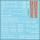 Railroad Decal Set -- Milwaukee Road Roadname Set (white), HO, Tichy Train Group 10413
