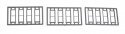 1/1 Double Hung Window -- pkg(12), HO, Tichy Train Group 8244